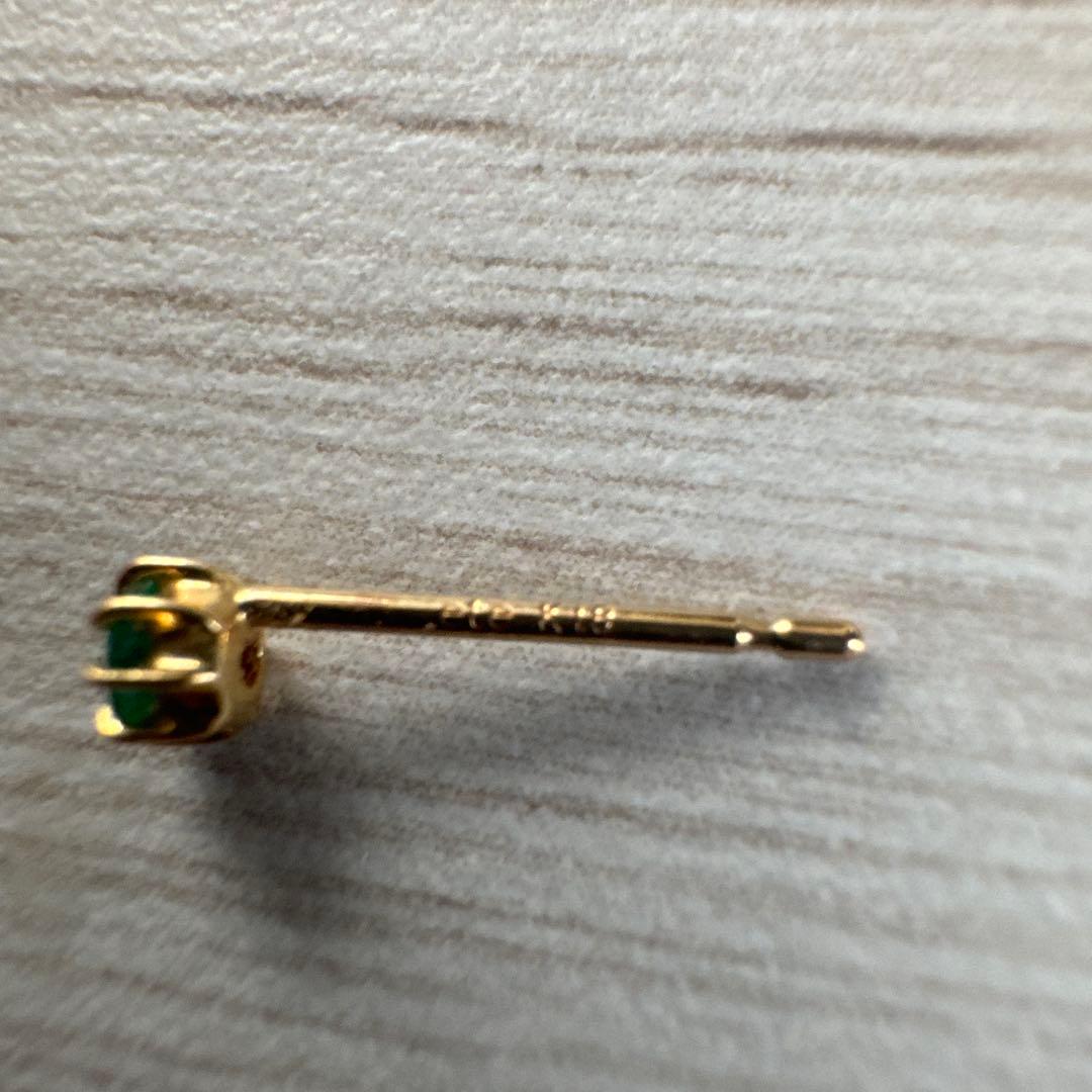 最終値下げ　ete ピアス 誕生日石 5月エメラルド