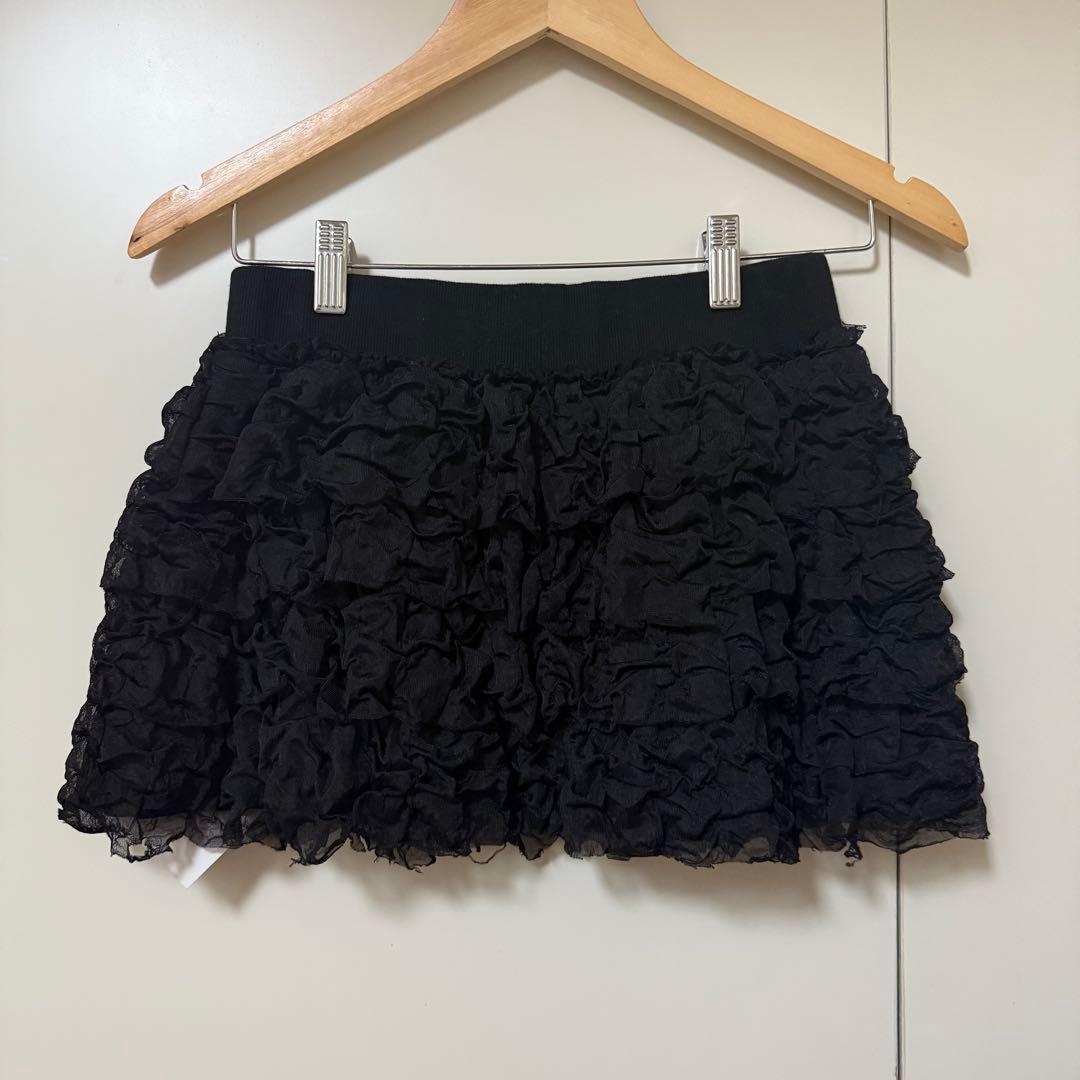 【新品タグ付き】CRANK CANCAN FRILL MINI SKIRT