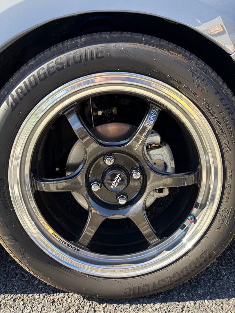 アドバンレーシング RG-D2 17インチホイール7J+40PCD1004穴鍛造
