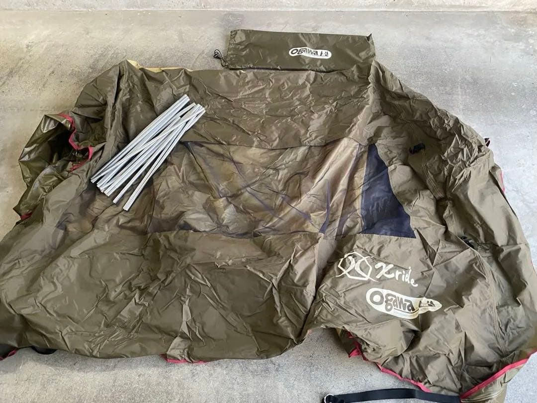 【キャンプ未使用】オガワ カーサイドタープ GRカーキ タープ