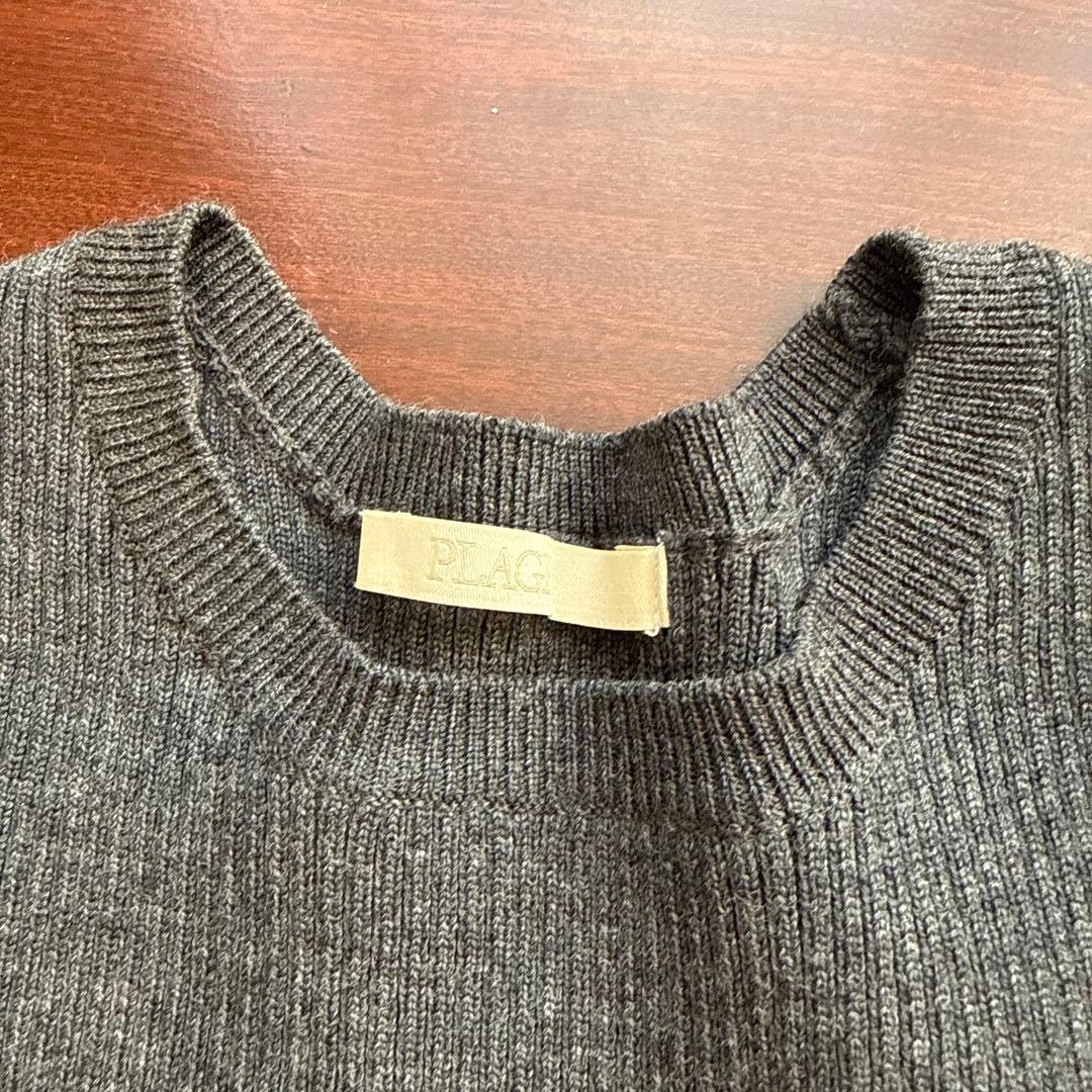 plage プラージュ　ニットワンピース　グレー