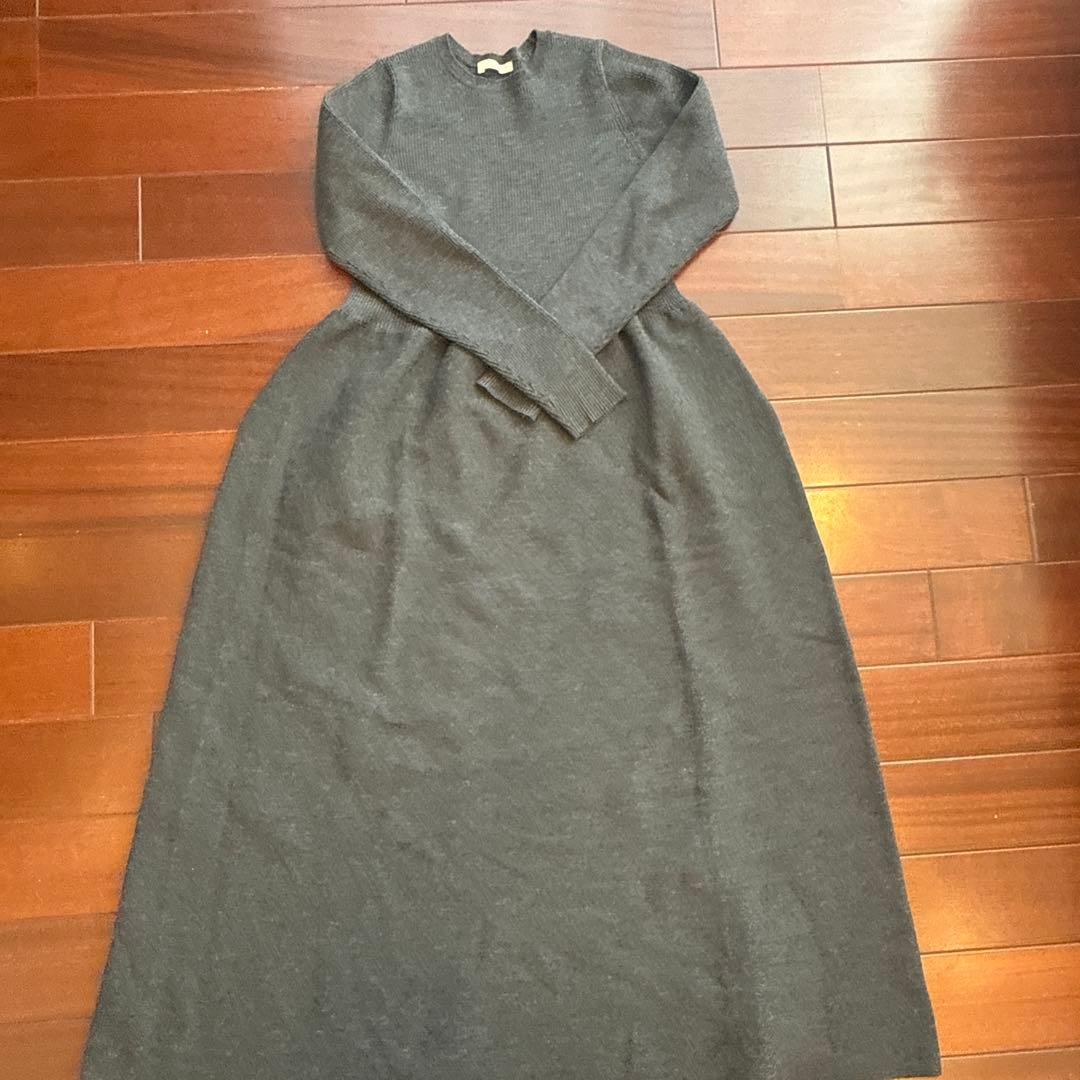 plage プラージュ　ニットワンピース　グレー