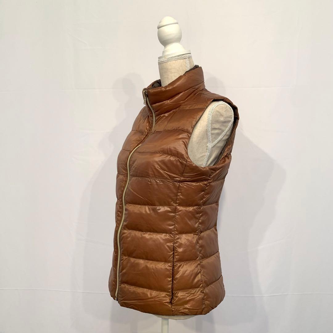 ヘルノ HERNO 2wayダウンベスト 44 茶色/こげ茶