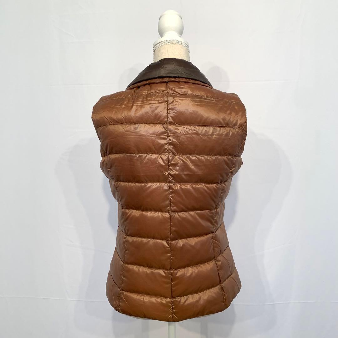 ヘルノ HERNO 2wayダウンベスト 44 茶色/こげ茶