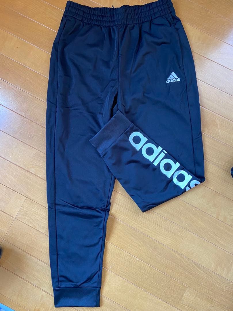 adidas ブラック ジャージ上下セット