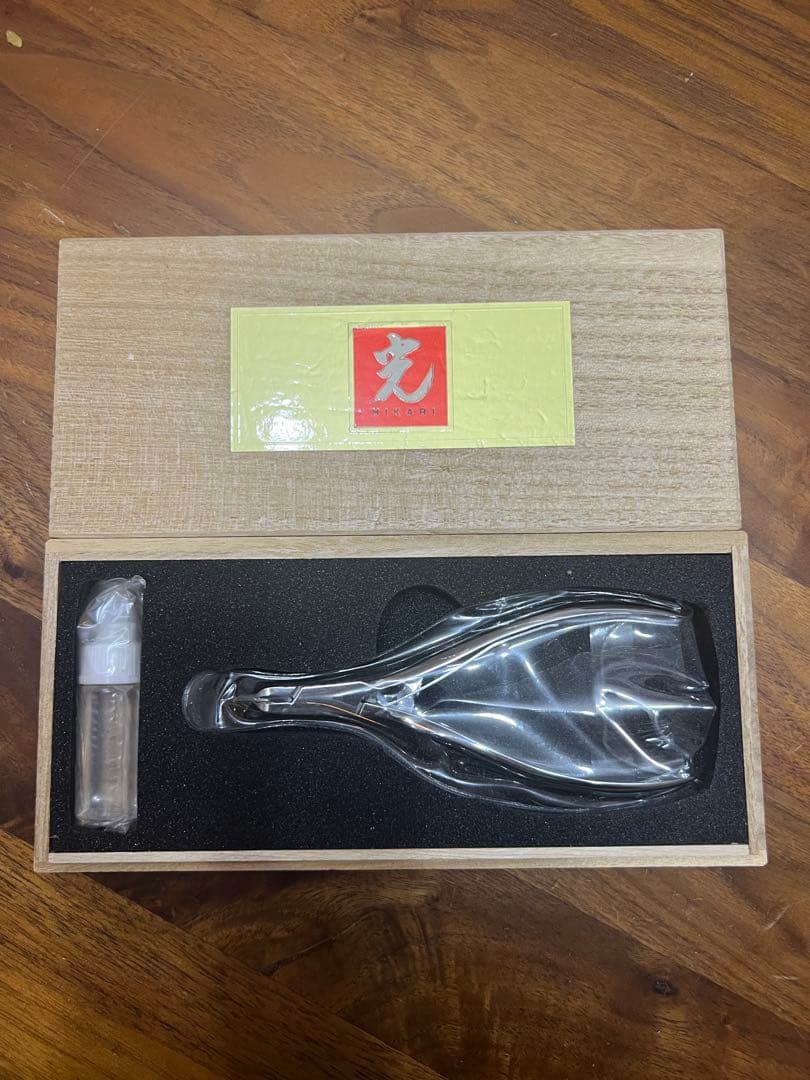 美品:未使用　HIKARI ニッパー　木製ボックス付き