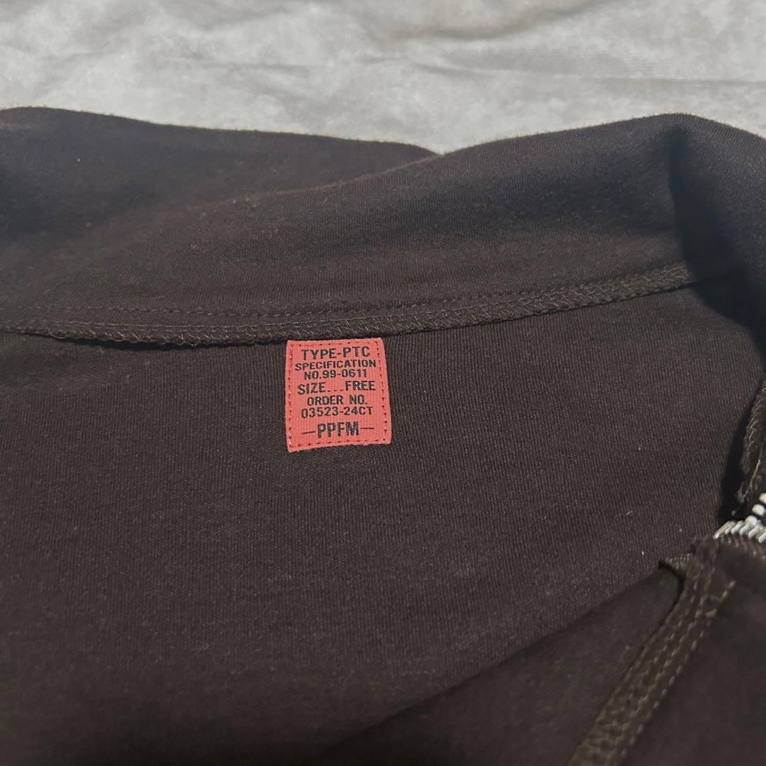 トップス 00s PPFM double zip long sleeve y2k
