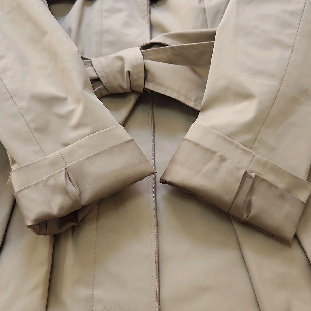 ランバンオンブルー　トレンチコート　ライナー付き　プリーツ　S　ベージュ