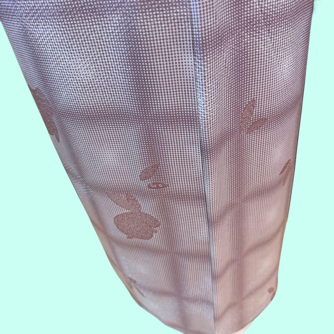 裄70 　身丈174 　身幅ゆったり　　　上質な小紋　パールトーン加工