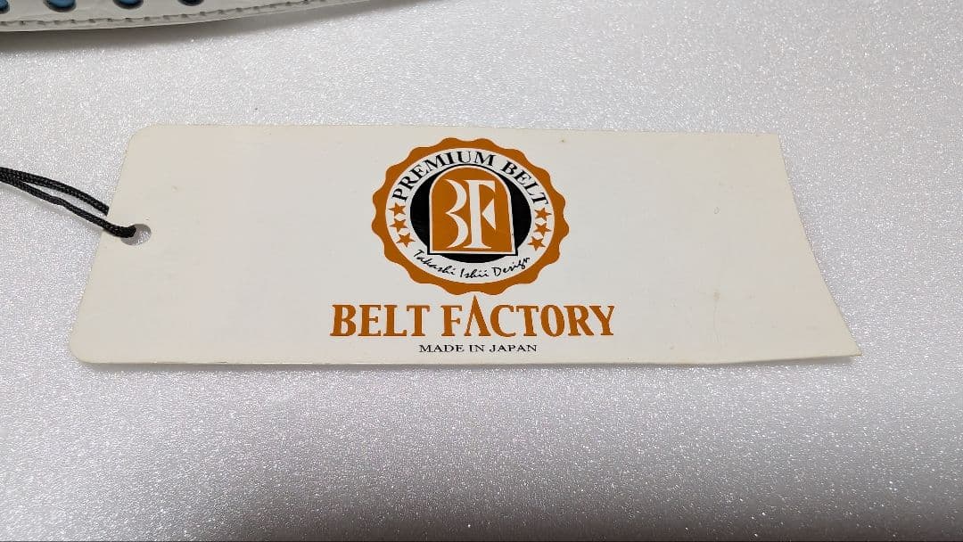 BELT FACTORY ホワイト ゴルフベルト フリーサイズ P-03sp.A