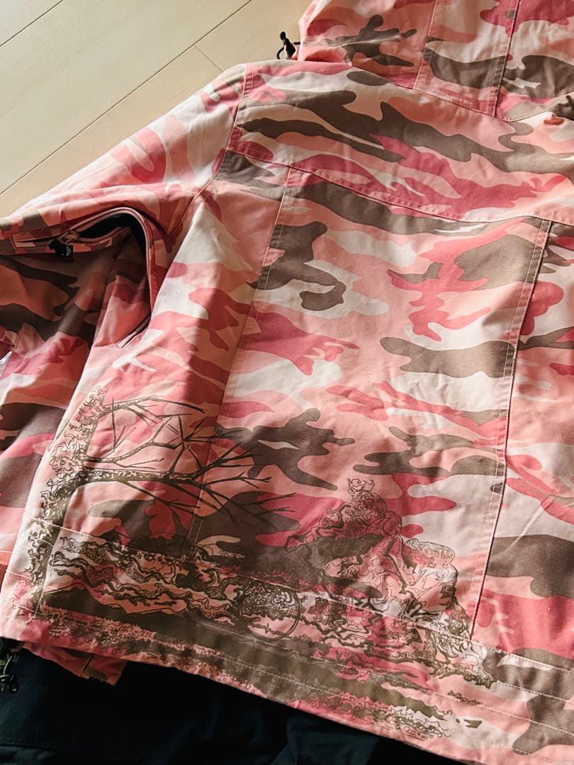 お値下げ⭐️【美品】ROXY/ HHピンク迷彩 スノーボード　スキー　ウェアセット