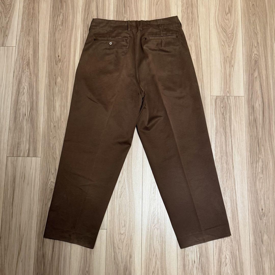 【美品】AURALEE オーラリー メンズ チノ テーパードパンツ 4