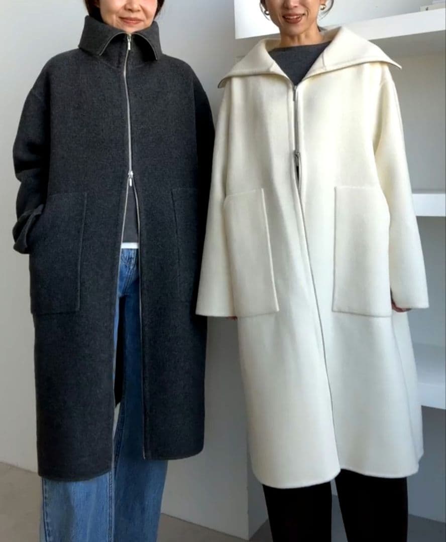 (新品タグ付き)na.e Urban Wool Zip Coat