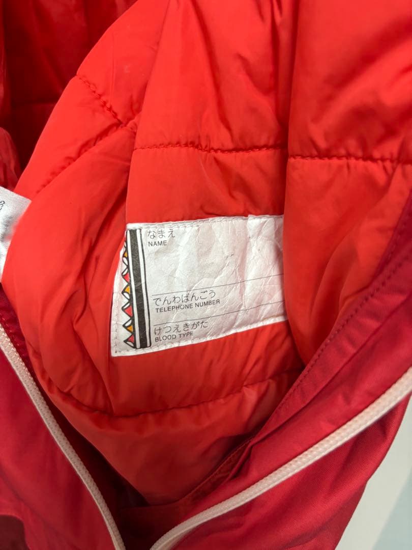 美品☆montbell 子供用レッドジャケット 130