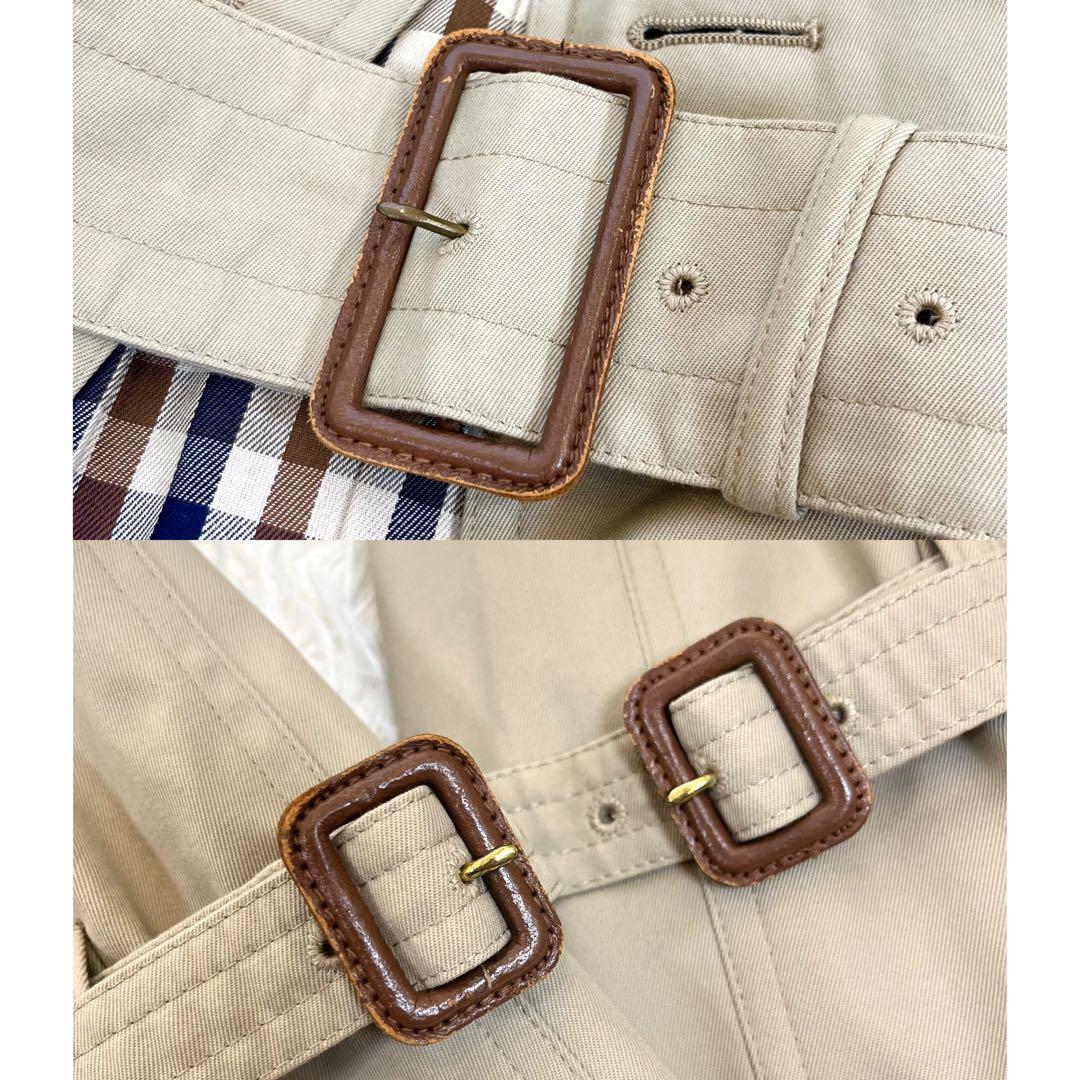 アクアスキュータム 高級 トレンチコート ロング 【8】 大きいサイズ ベージュ