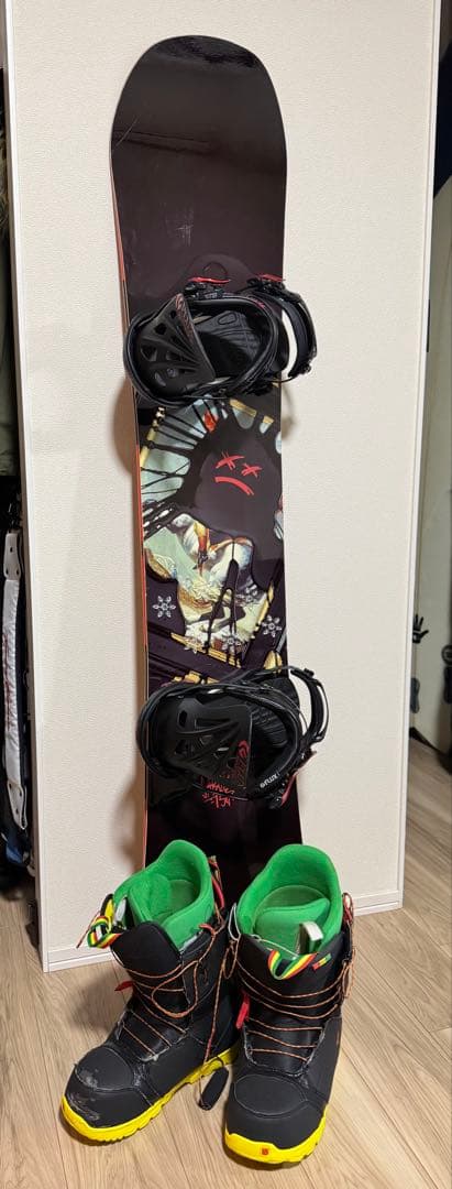 SLOMON スノーボード154cm、バインディング、ブーツセット