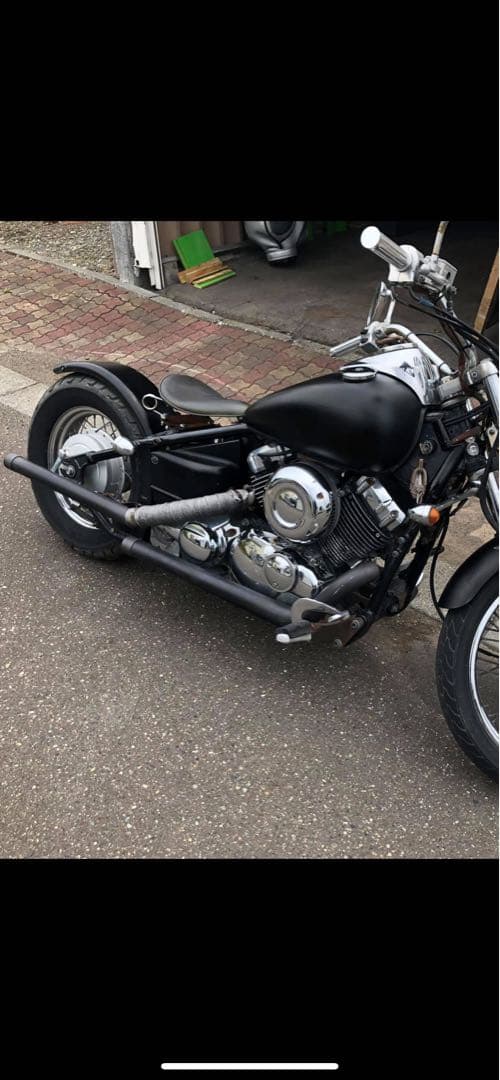 ブラック スチール マフラー