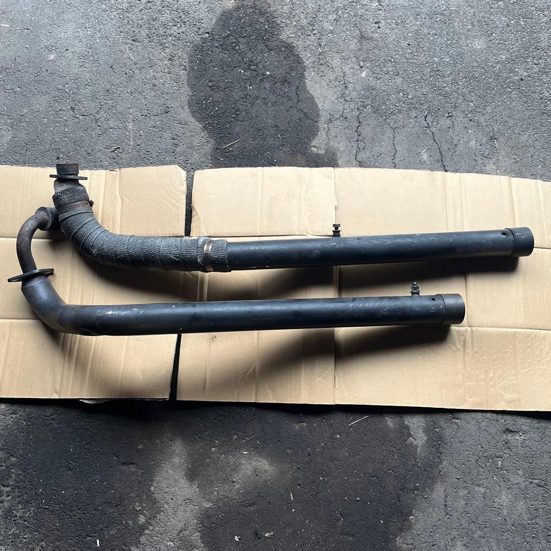 ブラック スチール マフラー