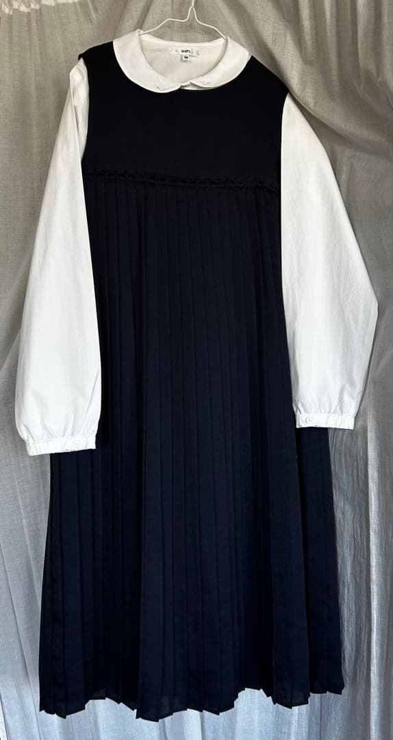 シップス　プリーツスカート ワンピース　ブラウス　カーディガン3点セット