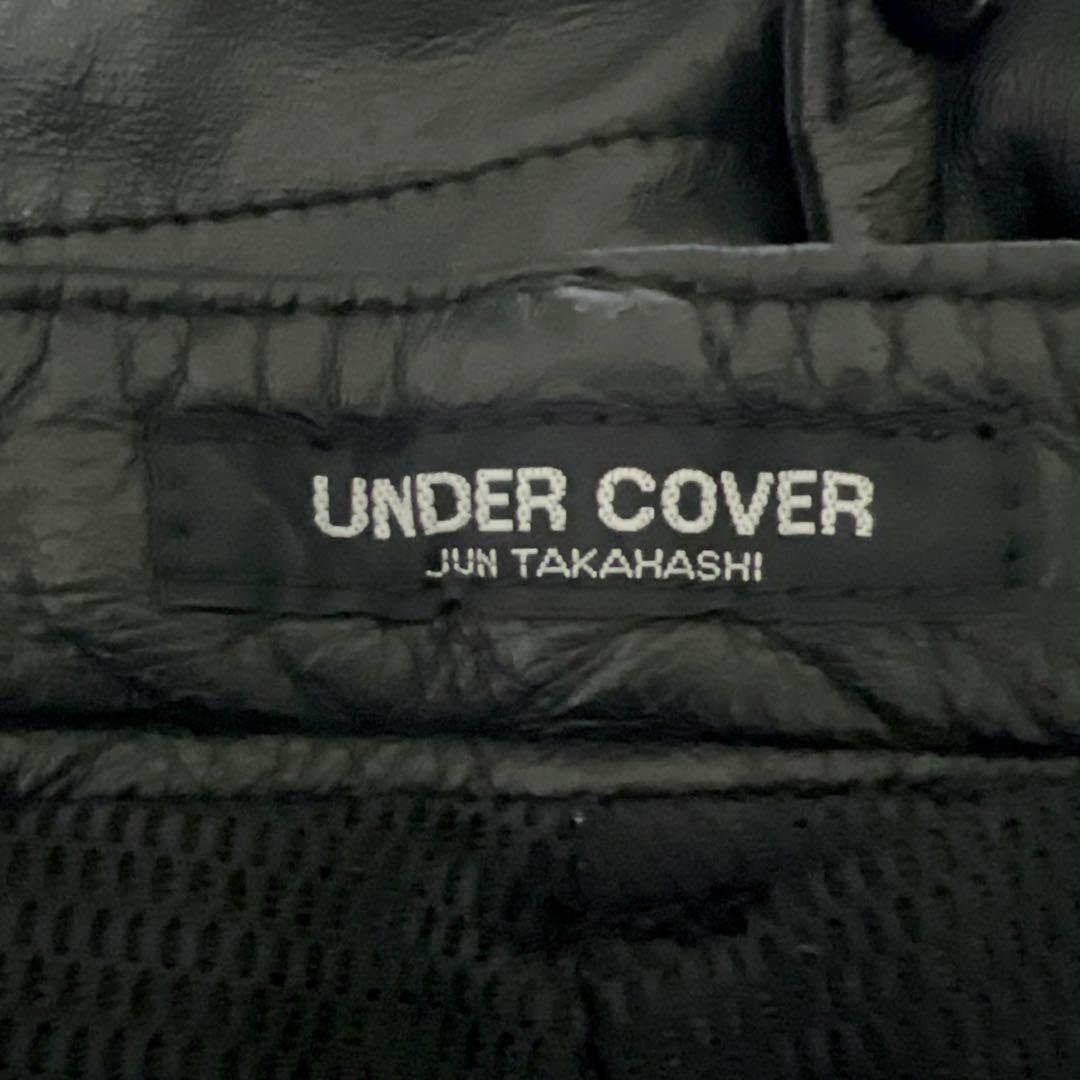 定*鮪様 UNDERCOVER 90s レザーショーツ 黒 初期 ショートパンツ