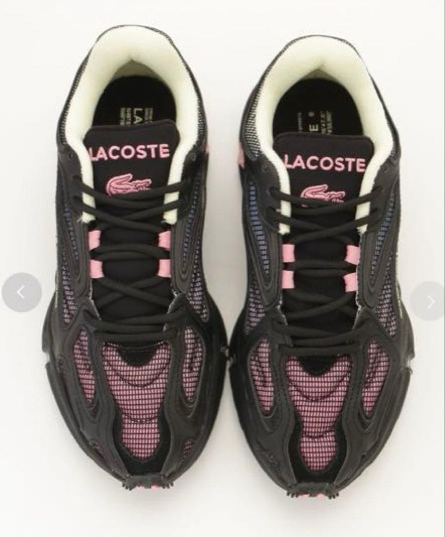 emmi LACOSTE L003 2K24 ブラック　ピンク24cm