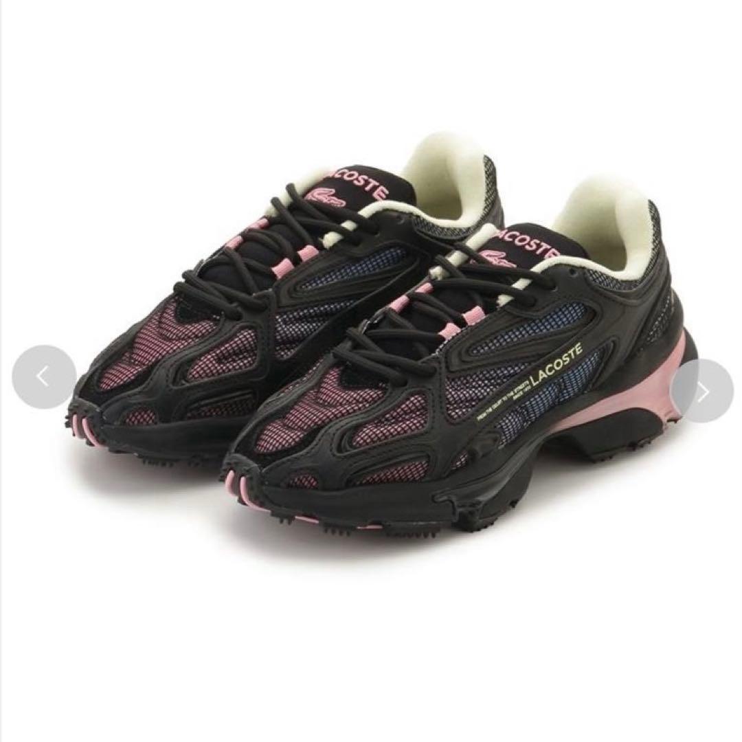 emmi LACOSTE L003 2K24 ブラック　ピンク24cm