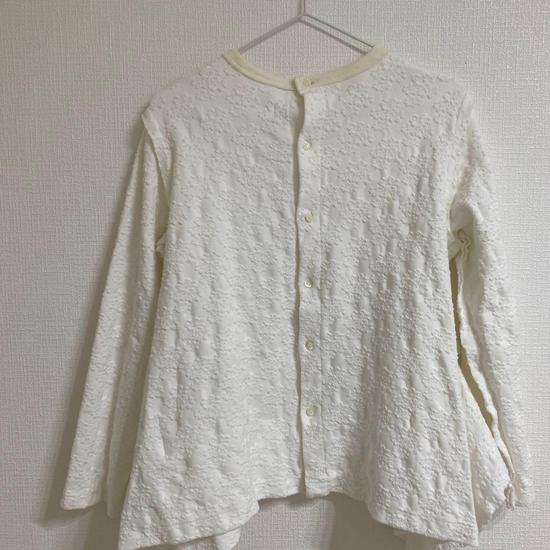 2024AW TAO 綿天竺花柄ジャガード×ウールミルド天竺カットソー