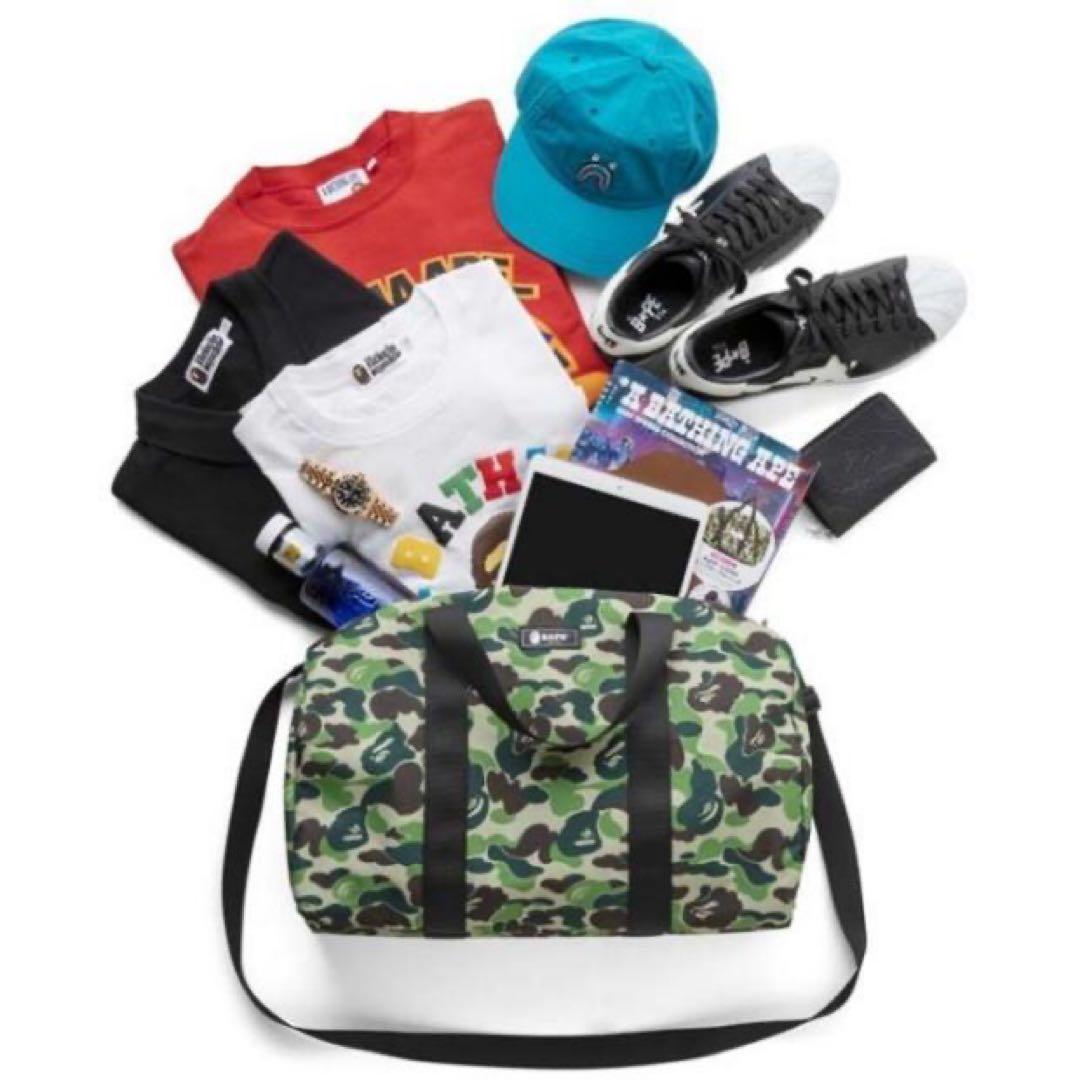 BAPE◆A BATHING APE／◆カモ迷彩ダッフルバッグ◆付録品ノベルティ