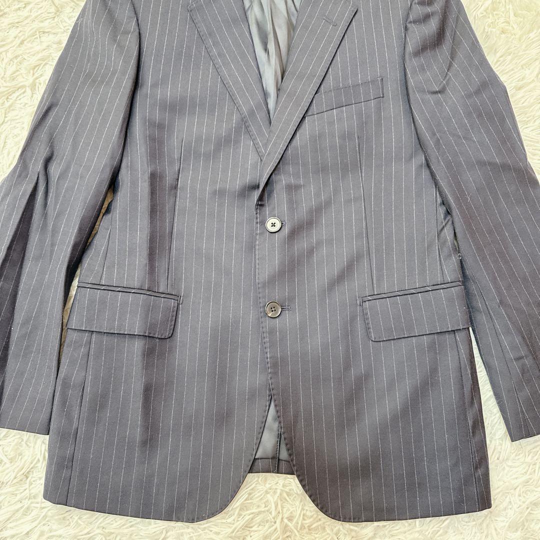 Loro Piana ネイビー ストライプ セットアップ L 冠婚葬祭　イタリア