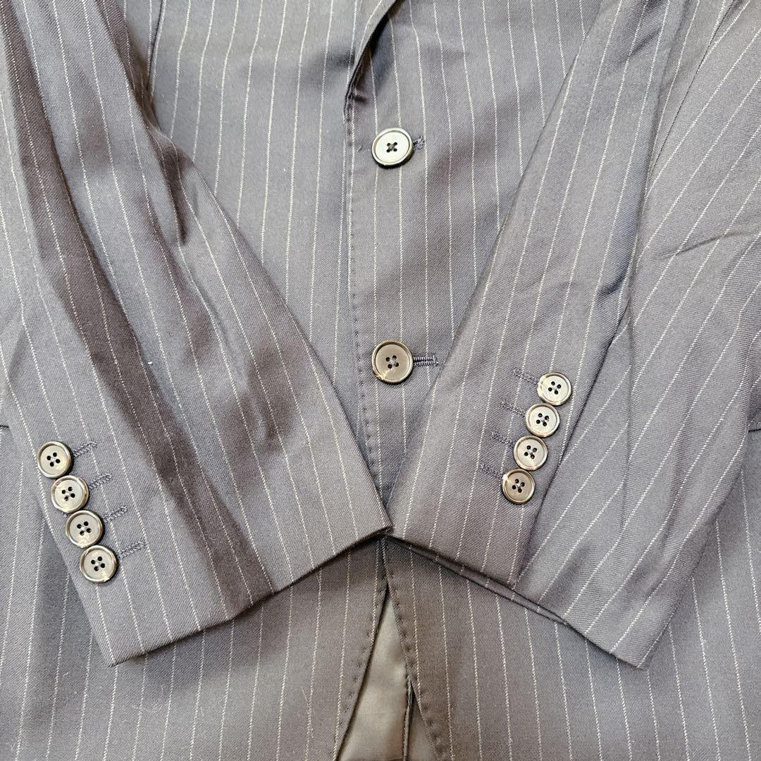 Loro Piana ネイビー ストライプ セットアップ L 冠婚葬祭　イタリア