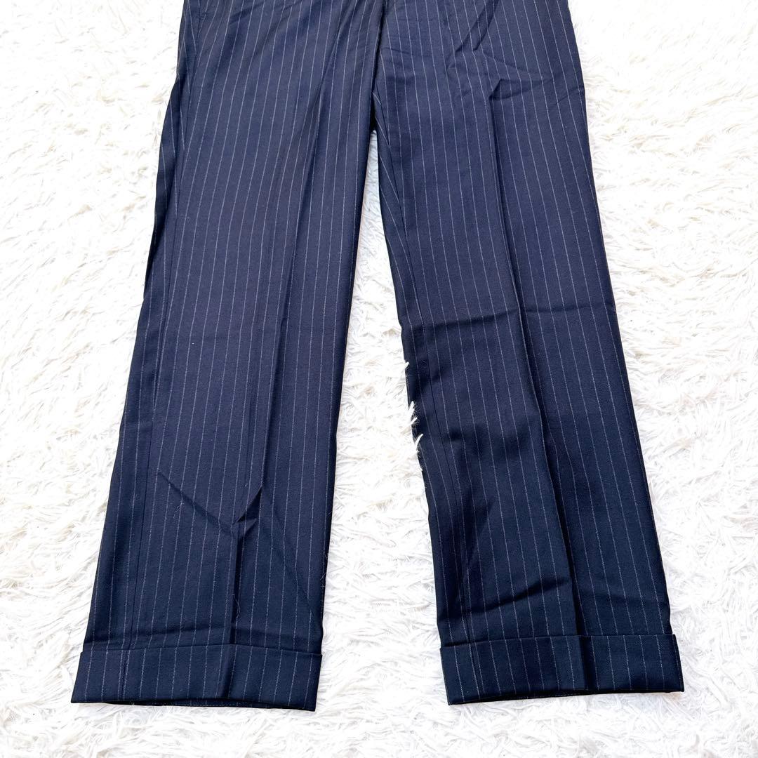 Loro Piana ネイビー ストライプ セットアップ L 冠婚葬祭　イタリア