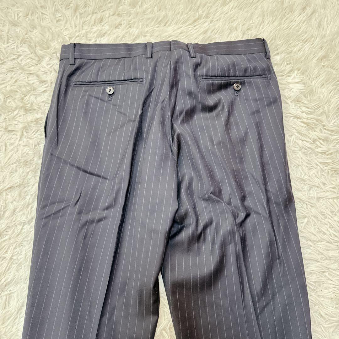 Loro Piana ネイビー ストライプ セットアップ L 冠婚葬祭　イタリア