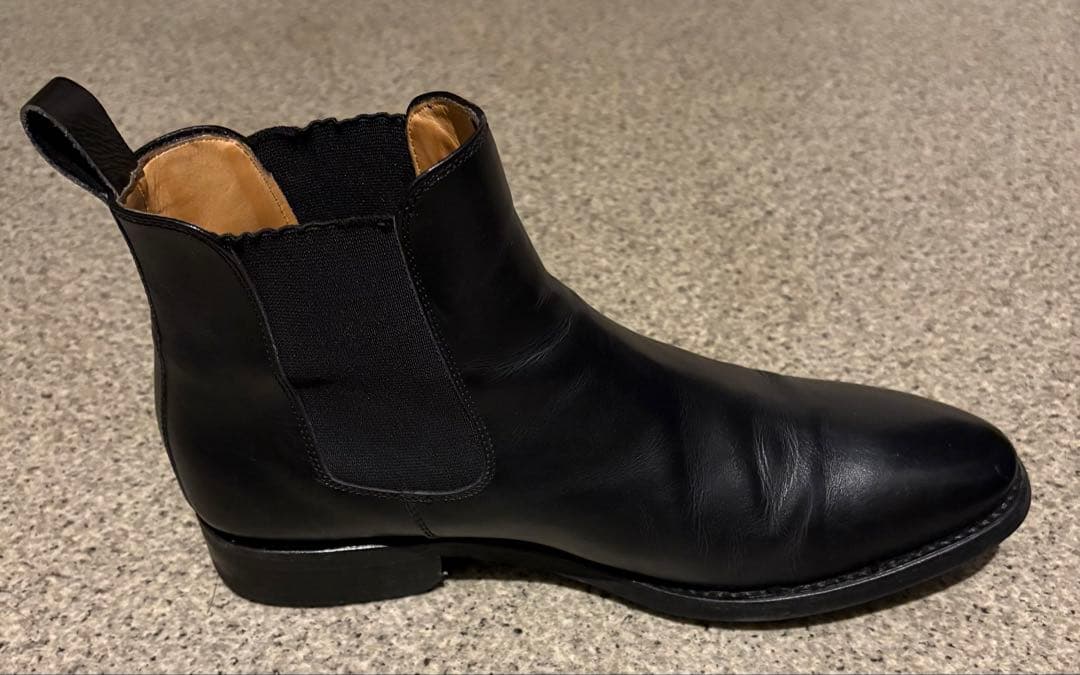 Berwick サイドゴアブーツ ブラック 26cm