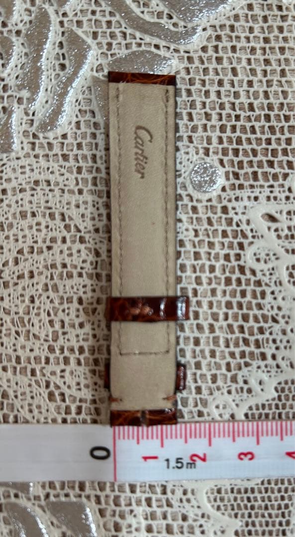 Cartier レザーベルト 腕時計 ブラウン 革　専用ケース付き