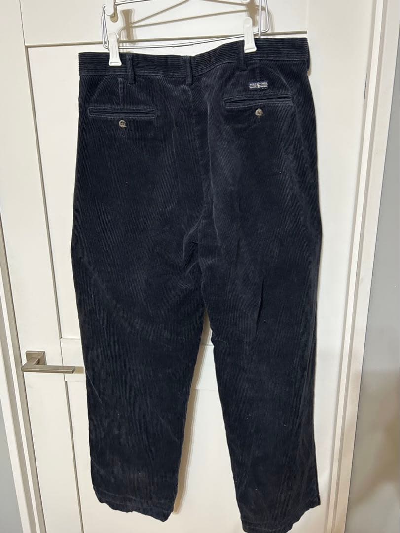 Polo By Ralph Lauren ツータック コーデュロイ パンツ BK