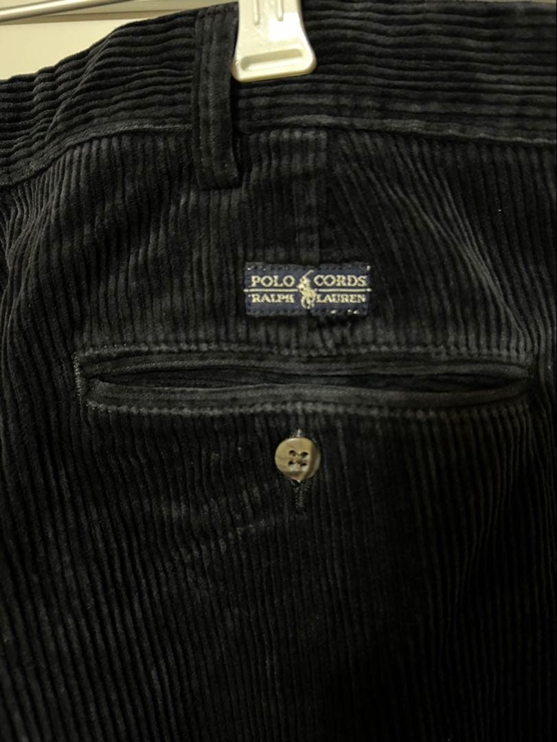 Polo By Ralph Lauren ツータック コーデュロイ パンツ BK