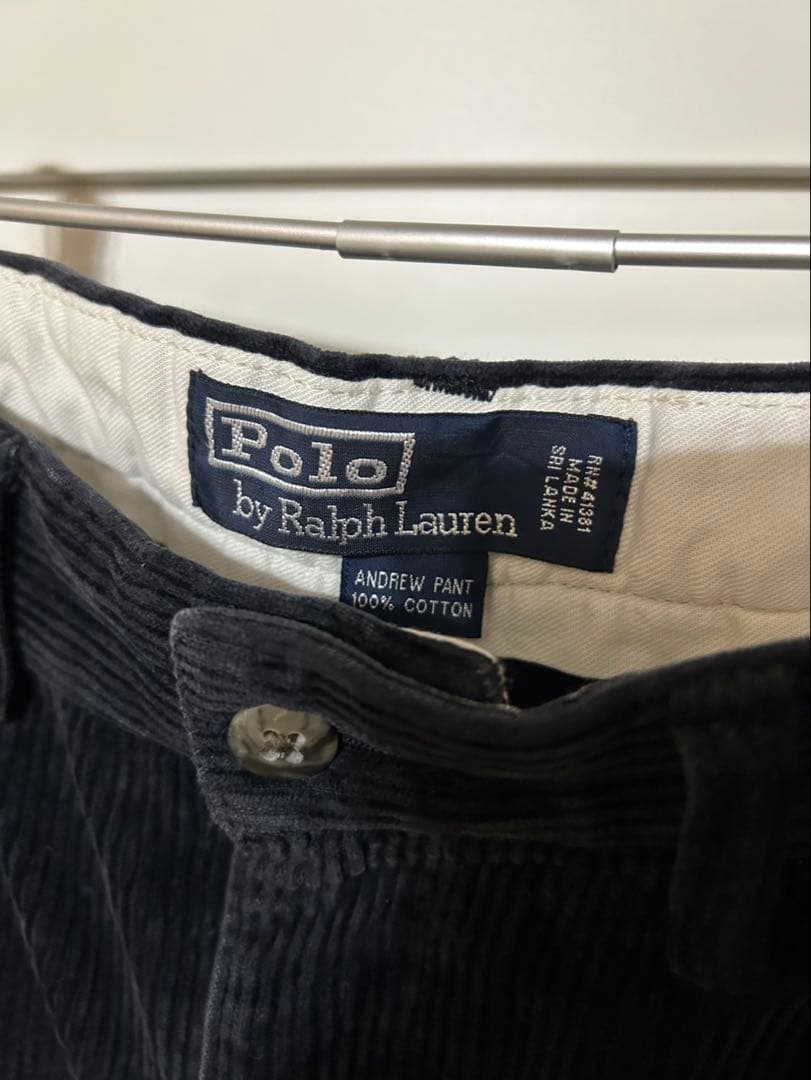 Polo By Ralph Lauren ツータック コーデュロイ パンツ BK
