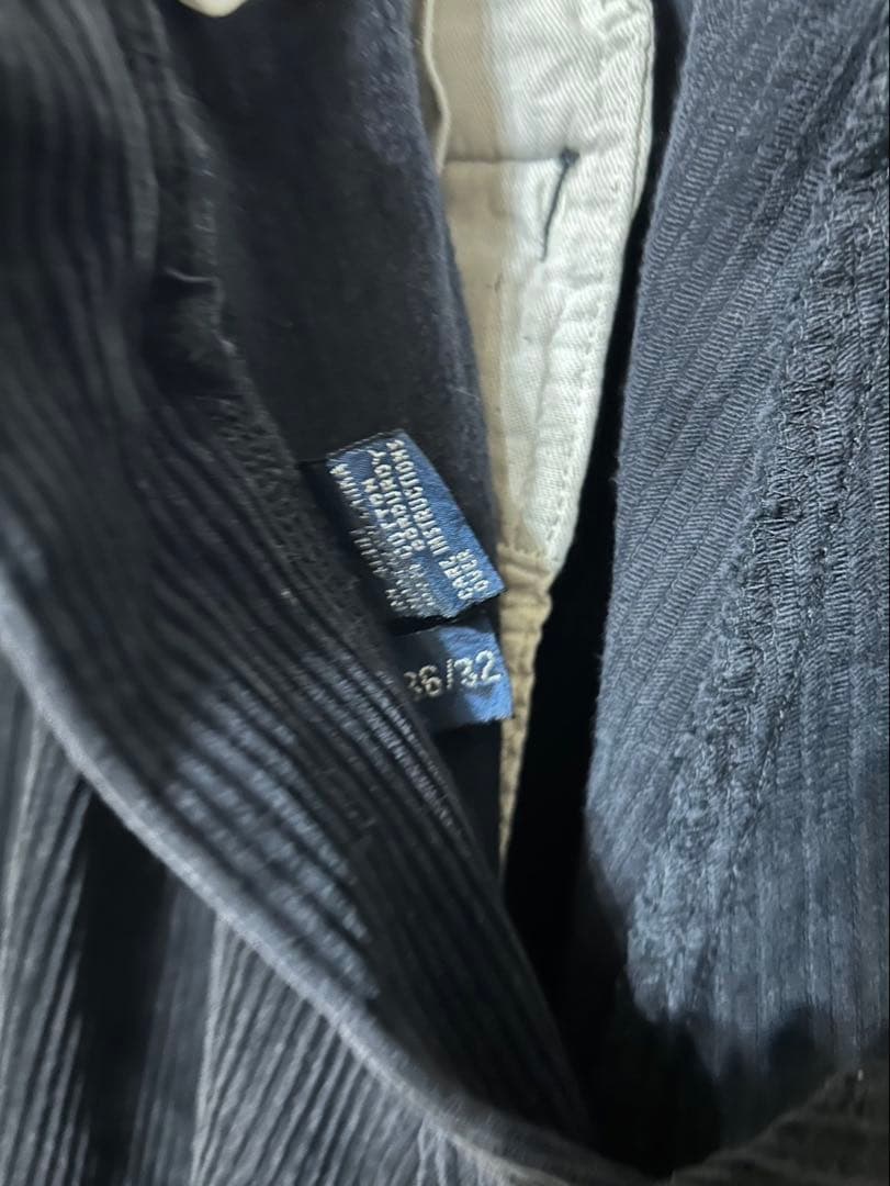 Polo By Ralph Lauren ツータック コーデュロイ パンツ BK