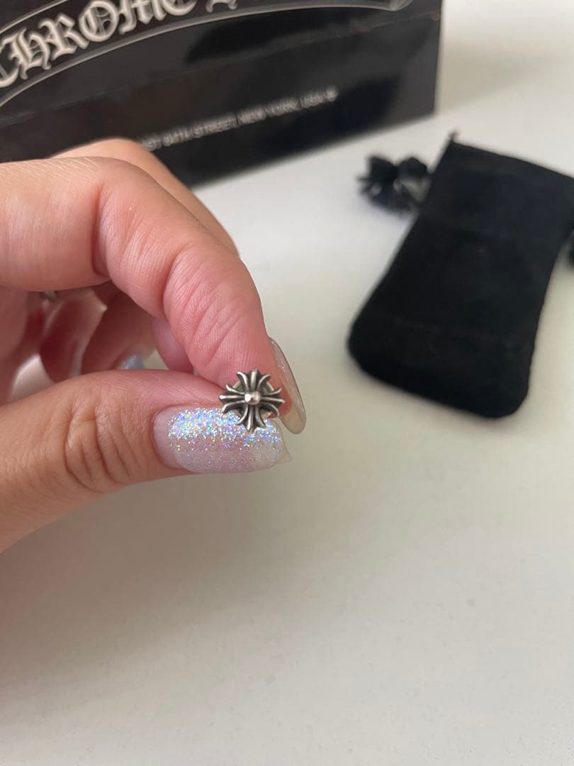 Chrome Hearts スパイダーシルバーピアス 片耳用