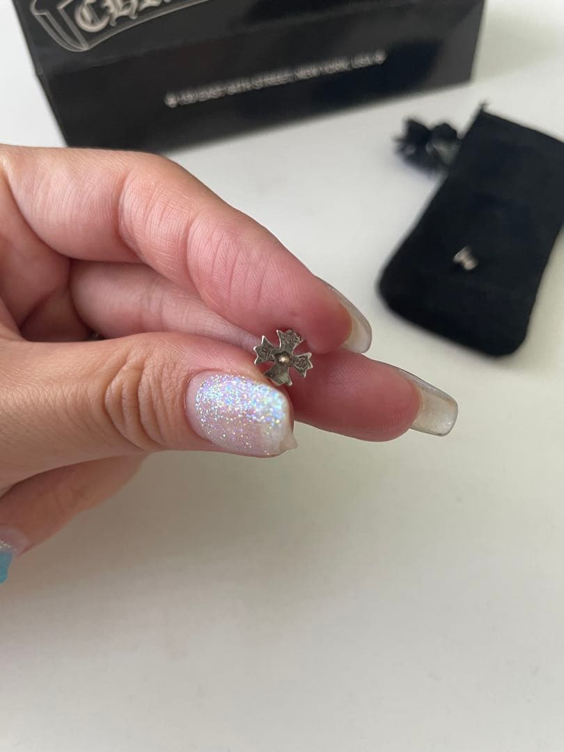 Chrome Hearts スパイダーシルバーピアス 片耳用