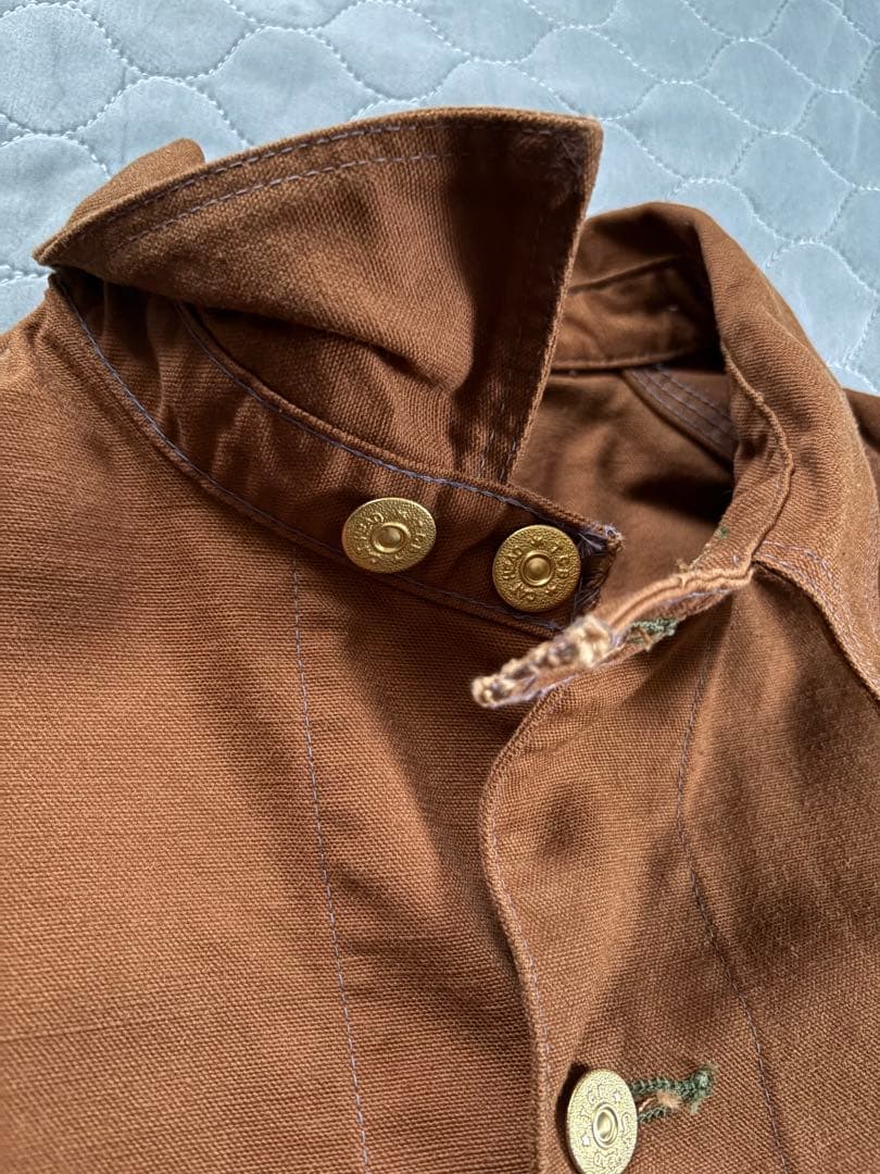 TCBジーンズ Cat Head Jacket Brown Canvas 42