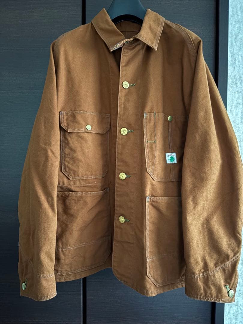 TCBジーンズ Cat Head Jacket Brown Canvas 42
