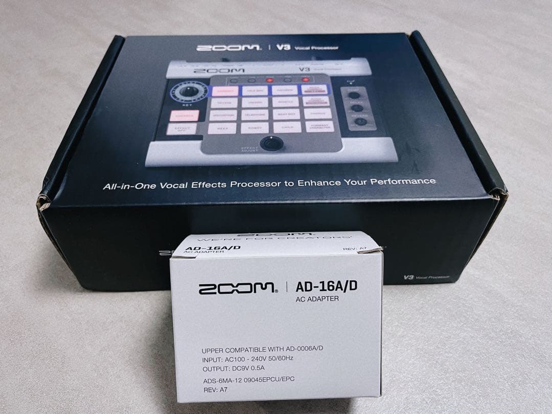 【美品】ZOOM V3 ボーカルプロセッサー 【純正ACアダプター付属】