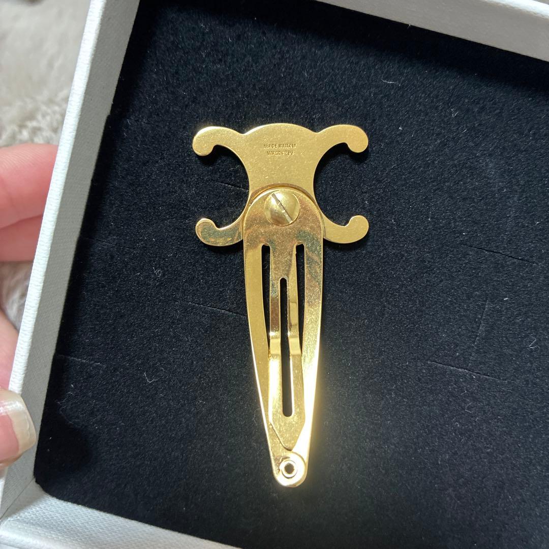 CELINE ゴールド ヘアクリップ　箱無し