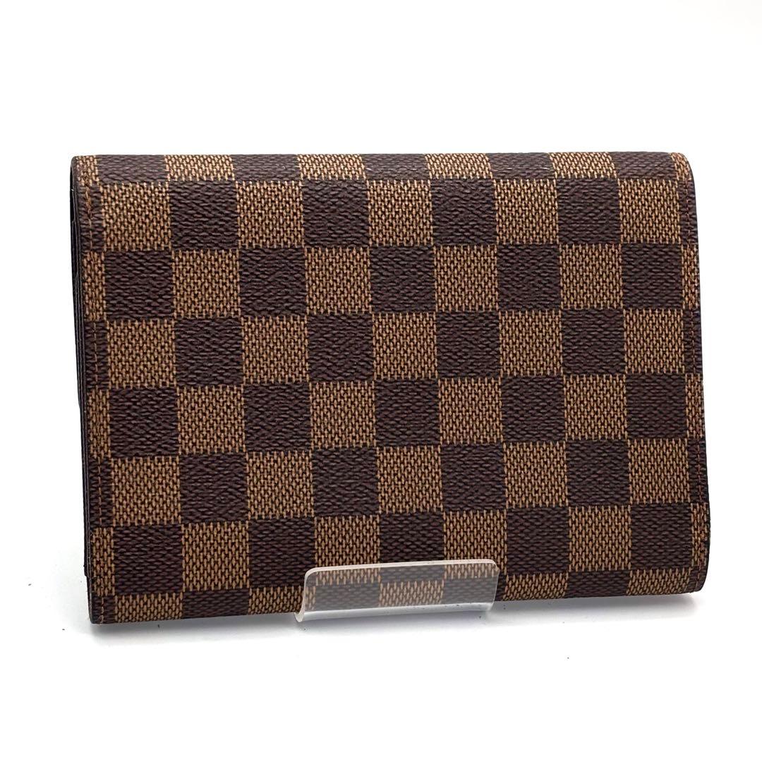 【超美品】ルイヴィトン ダミエ ポルトトレゾール エテュイパピエ 三つ折り財布