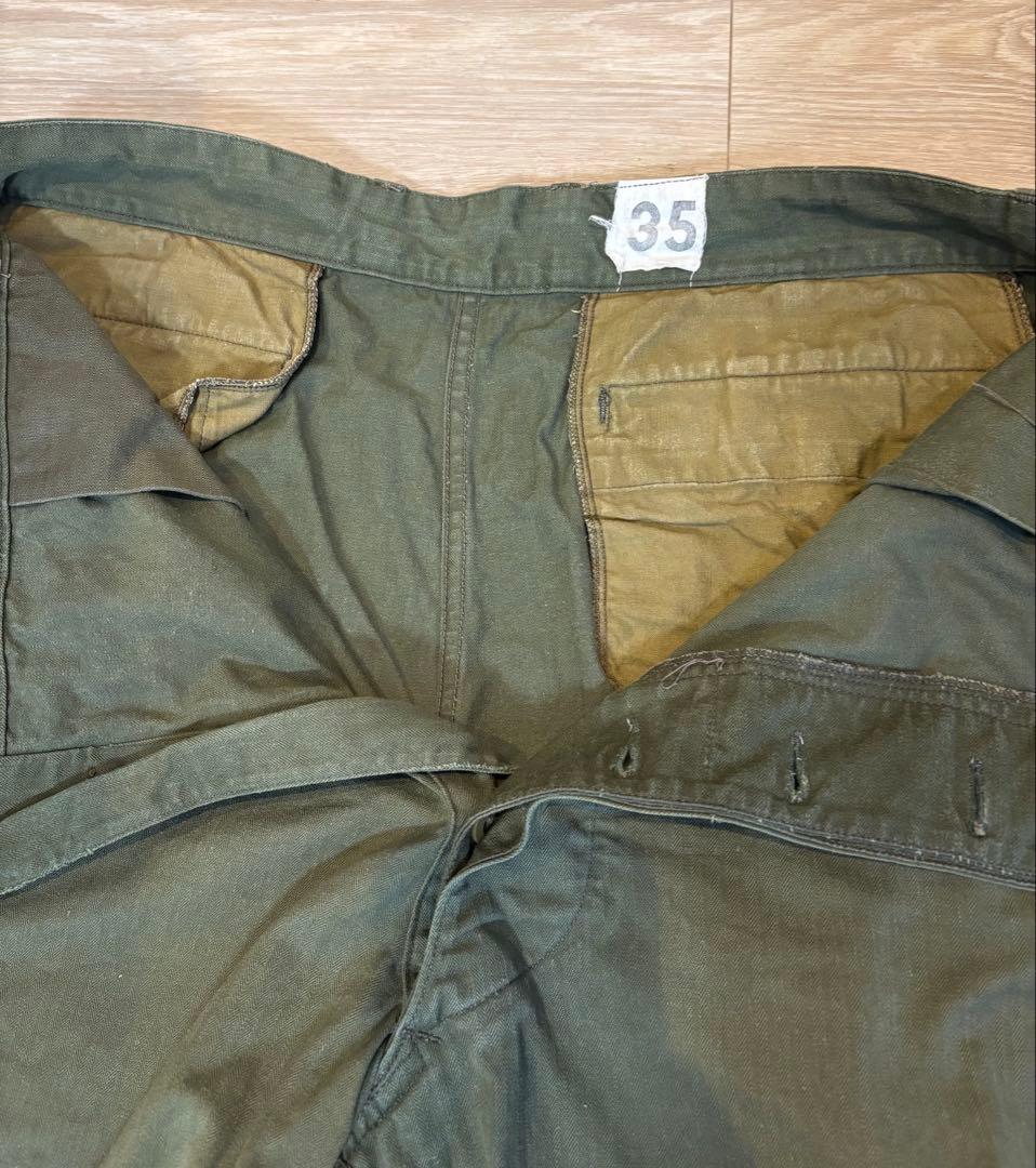 m47 カーゴパンツ　フランス軍　実物　35サイズ