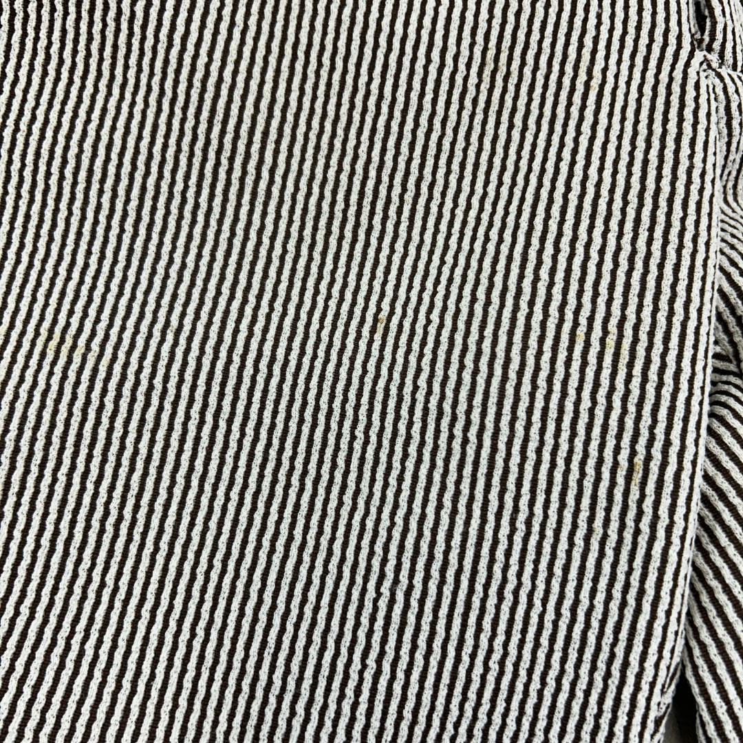 ご*す様 70s　zayre　ストライプ　スラックス　古着　ブラウン　ホワイト