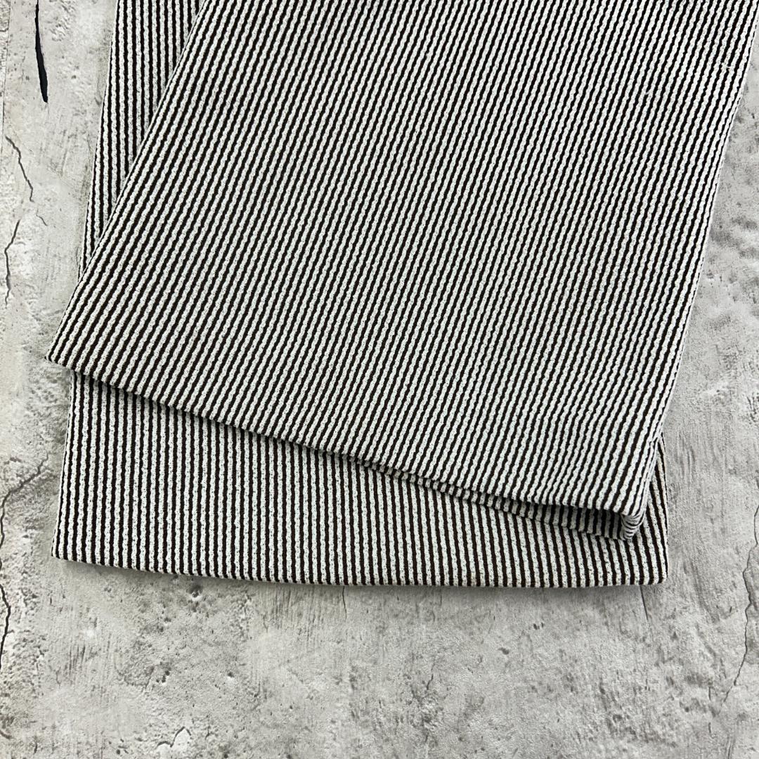 ご*す様 70s　zayre　ストライプ　スラックス　古着　ブラウン　ホワイト