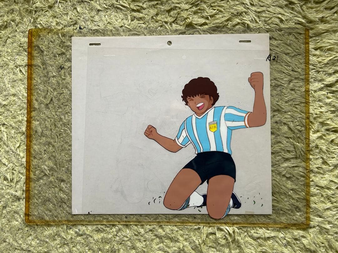 キャプテン翼 セル画 ディアスの名シーン「8人抜きゴール！」