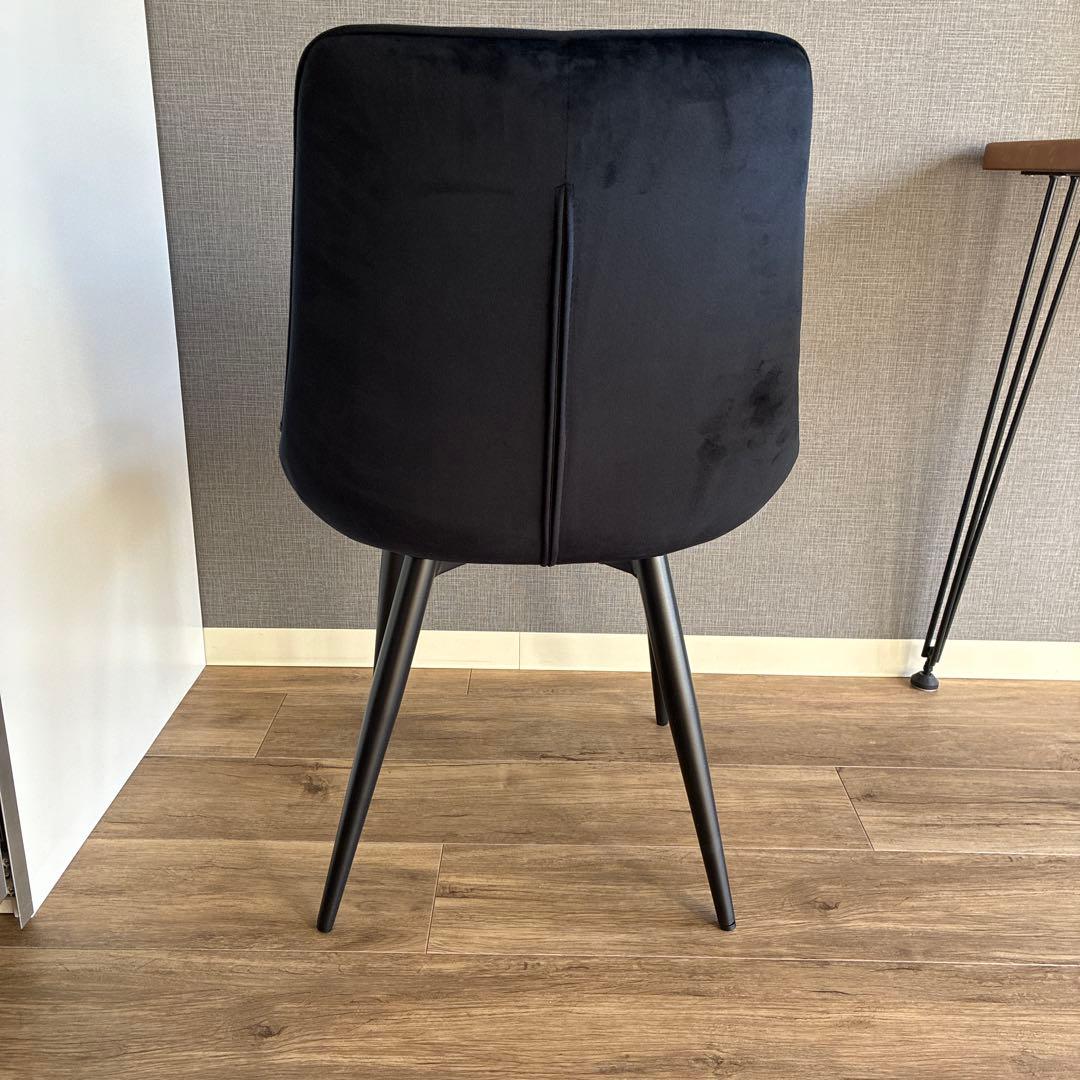 かなでもの Elegant Velvet Box Stitch Chair